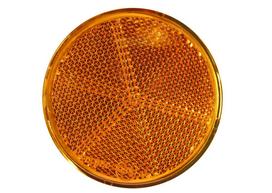 Geltonas (Yellow) klijuojamas atšvaitas apvalus Ø 60 mm