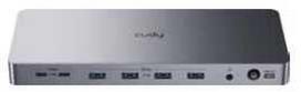 Cudy CS700 13-in-1 Dviguba 4K Prijungimo Stotis Sidabrinė (Silver)