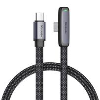 usb c 65w - Mcdodo 90 laipsnių kabelis USB-C į USB-C CA-3360 65W 1.2m Juodas (Black) - 1 nuotrauka