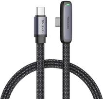 usb c 65w - Mcdodo 90 laipsnių kabelis USB-C į USB-C CA-3360 65W 1.2m Juodas (Black) - 2 nuotrauka