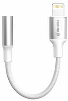 Swissten Textile Lightning to 3.5mm Audio Adapter 15cm Juodas (Black)