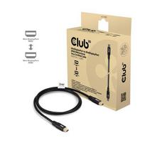 displayport kabelis 2.1 club3d - Club 3D MiniDisplayPort 2.1 to MiniDisplayPort 2.1 1m 10K60Hz St/St (Mažmeninė prekyba) - 1 nuotrauka