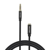 Vention TRRS 3.5mm Male to 3.5mm Female Audio Extender 1m Juodas (Black)