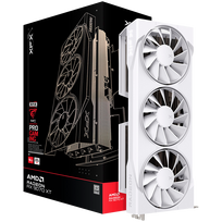 white gpu - XFX Swift Radeon RX 9070 XT 16GB GDDR6 ,  Baltas (White) ,  3 Ventiliatoriai (Triple Fan) - 1 nuotrauka
