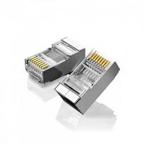 cat6 kistukas - UGREEN RJ45 (8P8C) CAT6/6a STP kištukas ekranuotas daugiavieliam ir monolitiniam kabeliui (100 vnt) - 2 nuotrauka