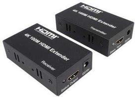 PremiumCord 4K HDMI ilgintuvas iki 100m per Cat5e/Cat6 kabelį (Black)