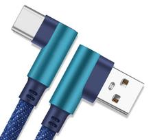 usb c kampinis - Hertz Kampinis USB į USB-C laidas Juodas (Black) - 1 nuotrauka