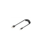 akai - Digitus USB 2.0 Type A į USB-C spiralinis kabelis AK-300430-006-S Juodas (Black) 1m - 1 nuotrauka