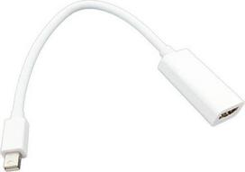 mini displayport to hdmi - Hertz Mini DisplayPort to HDMI Adapteris Balta (White) - 1 nuotrauka