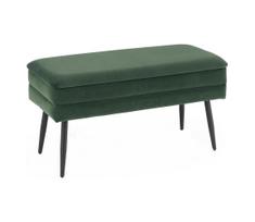 minkstasuolis suolas - Minkštasuolis Halmar VELVA, tamsiai žalias/juodas (Dark Green/Black) - 2 nuotrauka