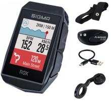 kompiuteris dviracio gps - Sigma ROX 11.1 Evo GPS Dviračių kompiuteris Juodas (Black) HR Set - 2 nuotrauka