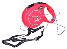 flexi pavadelis 8m m - FLEXI New Classic M automatinis pavadėlis, raudonas (Red), 8 m - 2 nuotrauka