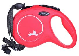 flexi pavadelis 8m m - FLEXI New Classic M automatinis pavadėlis, raudonas (Red), 8 m - 3 nuotrauka