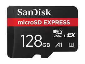microsd express - Atminties kortelė SanDisk Express 128GB microSDXC UHS-I C10 U3 - 2 nuotrauka