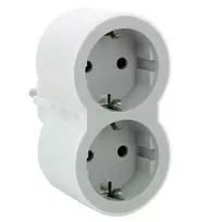 LEGRAND 694516 Dvivietis skirstytuvas, baltos/pilkos (White/Grey)
