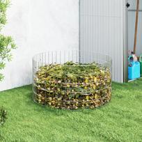 vidaXL Sodo komposto dėžė, 100x50cm, galvanizuotas plienas