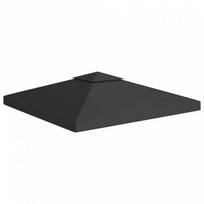 vidaXL Pavėsinės uždangalas, juodas (Black), 3x3 m, 310 g/m²