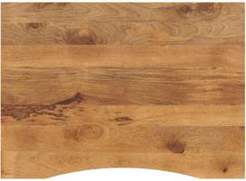stalvirsia medzio masyvo - TTS Stalviršis su išlenkta, grubus mango (Rough Mango), 110x80x2,5 cm - 3 nuotrauka