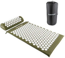 akupresurinio kilimelio - Tunturi Acupressure Mat and Pillow 14TUSYO068, Žalias (Green) - 1 nuotrauka