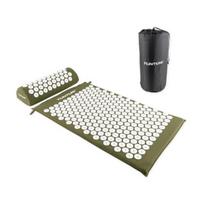 akupresurinio kilimelio - Tunturi Acupressure Mat and Pillow 14TUSYO068, Žalias (Green) - 2 nuotrauka