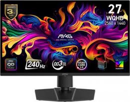 24 inch monitor - MSI MAG 271QP QD-OLED X24 26.5", Juodas (Black) - 1 nuotrauka
