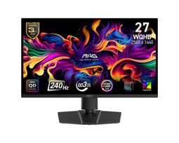 24 inch monitor - MSI MAG 271QP QD-OLED X24 26.5", Juodas (Black) - 2 nuotrauka
