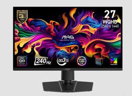 24 inch monitor - MSI MAG 271QP QD-OLED X24 26.5", Juodas (Black) - 3 nuotrauka