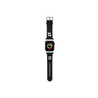 apple watch strap - Karl Lagerfeld 3D Rubber Karl&Choupette Heads dirželis Apple Watch 42/44/45/49mm Juodas (Black) - 2 nuotrauka