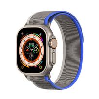 velcro straps - Dux Ducis Velcro Sport Strap YJ Version Apple Watch Ultra / 9 / 8 / 7 / 6 / SE / 5 / 4 / 3 / 2 / 1 Mėlyna/Pilka (Blue Gray) - 2 nuotrauka