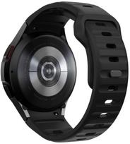 galaxy watch 7 - Tech-Protect watch strap Silicone Line Samsung Galaxy Watch 4/5/5 Pro/6/7/FE, juodas (Black) - 1 nuotrauka