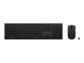 lenovo professional wireless klaviatura - Lenovo Professional Wireless Rechargeable Keyboard and Mouse Combo US Euro Grey - 1 nuotrauka