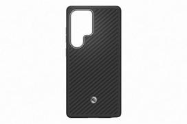 samsung s25 aramid - Samsung "Enzo Aramid Case for Galaxy S25 Ultra" Juodas Sidabras (Black Silver) - 2 nuotrauka