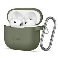 kablys - Tech-Protect "Silikoninis Kablys Apple AirPods 4" Alyvų (Olive Green) - 1 nuotrauka