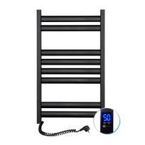 elektriniai gyvatukai juodas - Elektrinis rankšluosčių džiovintuvas Navin Elipse, 500 x 800 mm, juodas (Black) - 1 nuotrauka