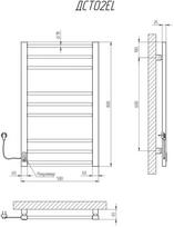 Rankšluosčių džiovintuvas Kosser Step, 800 x 500 mm, juodas (Black)