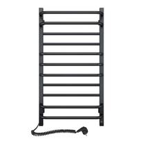 elektriniai gyvatukai juodas - Elektrinis rankšluosčių džiovintuvas Navin Grandis, 480 x 800 mm, juodas (Black) - 1 nuotrauka