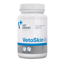 vitaminai katems - VetExpert VetoSkin pašaro papildas šunims ir katėms, 90 kapsulių - 2 nuotrauka