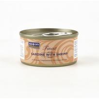 sardines - Šlapias kačių maistas FISH4CATS Sardinės su krevetėmis, 0.070 kg - 2 nuotrauka