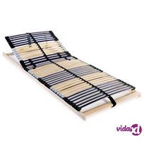vidaXL Grotelės lovai su 42 lentjuostėmis, 7 zonos, 80x200cm