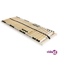 vidaXL Grotelės lovai su 28 lentjuostėmis, 7 zonos, 90x200cm