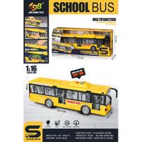 BRUDER geltonas autobusas su garso ir šviesos funkcijomis, 02700