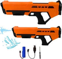 ginklai pistoletsi - Lean Toys Elektrinis vandens šautuvas Oranžinis (Orange) - 1 nuotrauka
