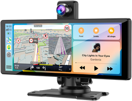 kameros namams - Kruger&Matz Multimedia Station 10" Android Auto Apple Carplay su DVR ir atbulinės eigos kamera - 1 nuotrauka