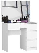 kosmetiniai staliukai - Kosmetinis staliukas NORE Queen T6/SL, baltas (White) - 1 nuotrauka