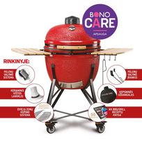 kamado grilis - KAMADO BONO GRANDE LIMITED Raudona (Red) 64 cm - 1 nuotrauka