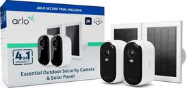 Arlo ARLO ESSENTIAL 2 2K lauko kamera 2 pakuotės su 2 saulės kolektoriais BNDL