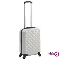 vidaXL ABS Lagaminas su ratukais, šviesiai sidabrinis (Light Silver)