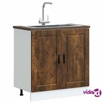 virtuvines spinteles kriaukle - Porto Kitchen Bottom Cabinet, Rūkytas ąžuolas (Smoky Oak) - 2 nuotrauka