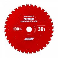 Pjovimo diskas SPECIALIST+ Sandwich 190x36x30 mm; Z36; 12°