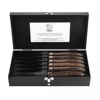 Steiko peilių rinkinys STYLE DE VIE LAGUIOLE Luxury Line, 6 vnt., juodi (Black)